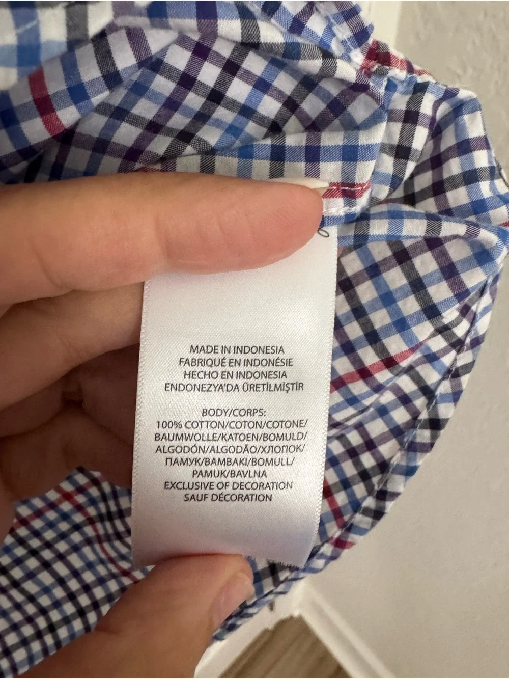 Ralph Lauren Blue & Red Plaid Button-Down Shirt